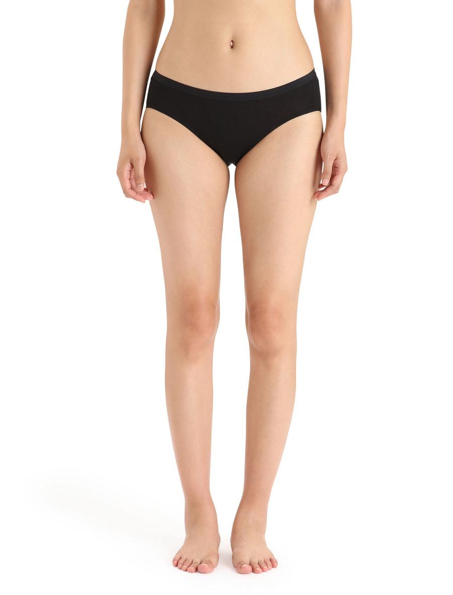 Sous Vêtement Icebreaker Merino Siren Hipkini Briefs Femme Noir | FR 1729EBCX